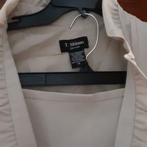 Ladies Cream Color Skirt Suit